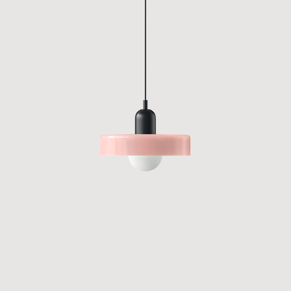 Colorful Bauhaus Glass Pendant