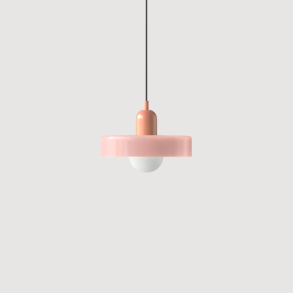 Colorful Bauhaus Glass Pendant