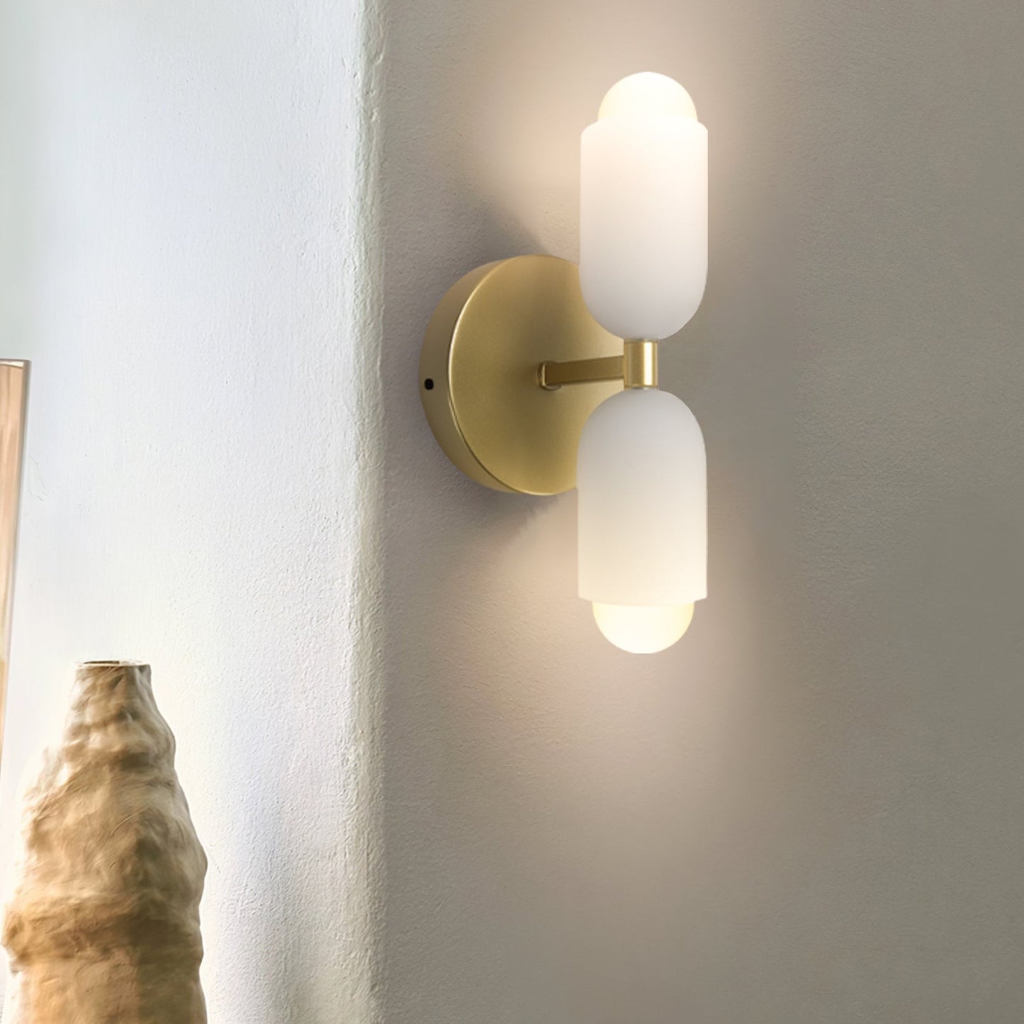Modern Twin Head Wall Sconce