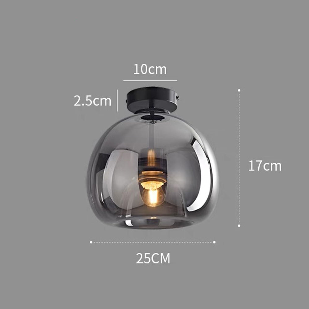 Retro Glass Shade Ceiling Light