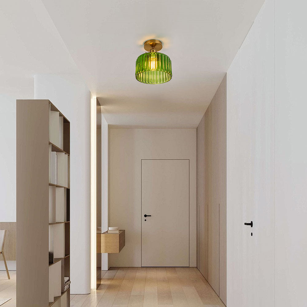 Vintage Style Semi-Flush Ceiling Fixture