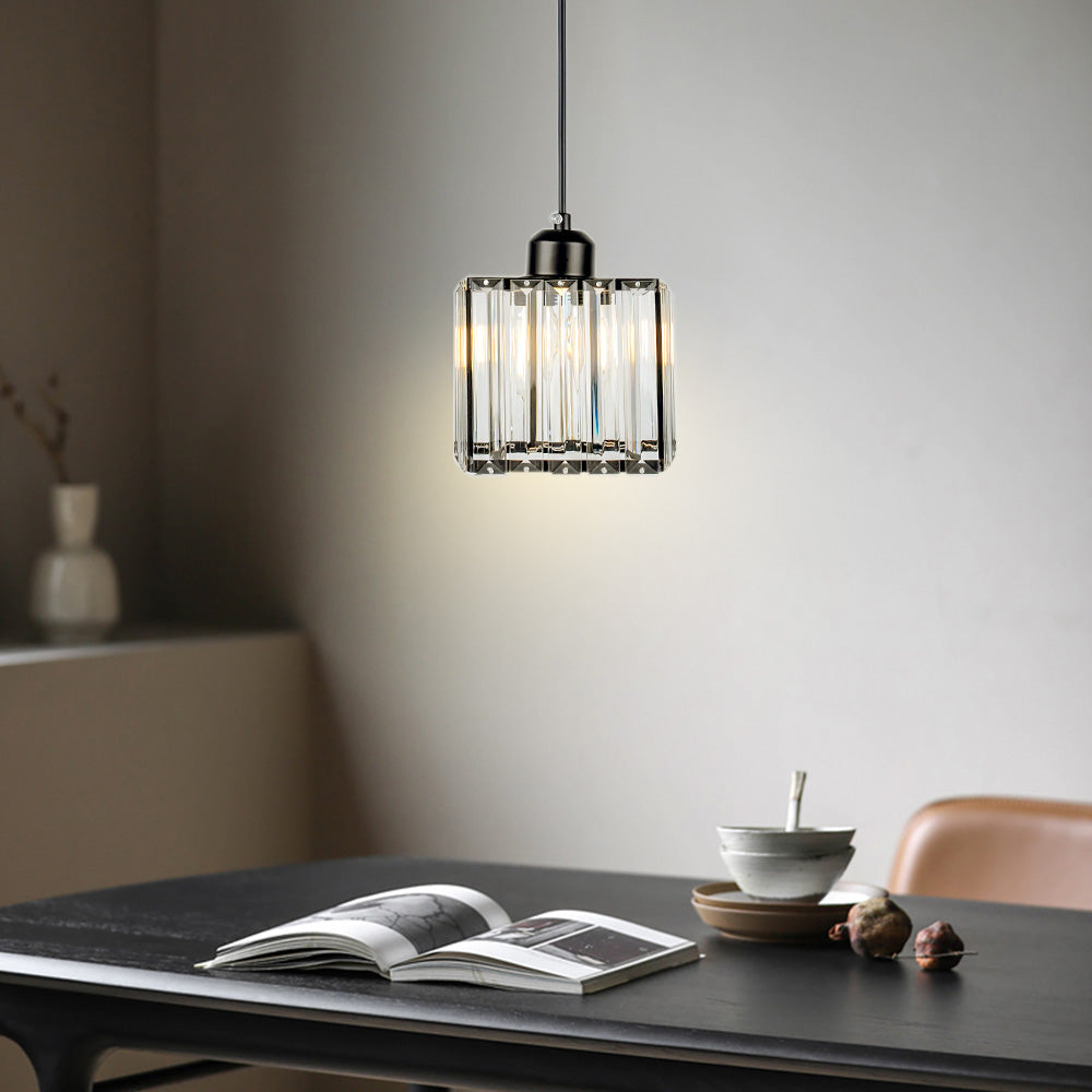 Black Multi-Head Glass Pendant