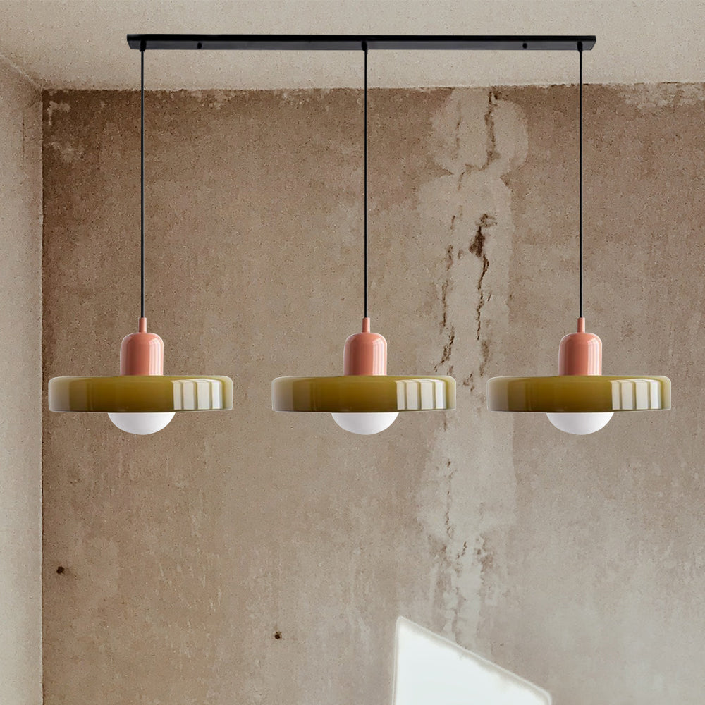 Triple Glass Pendant Light
