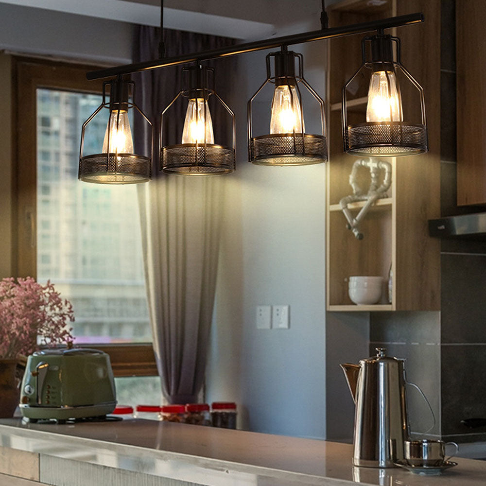 Vintage Black Island Fixture