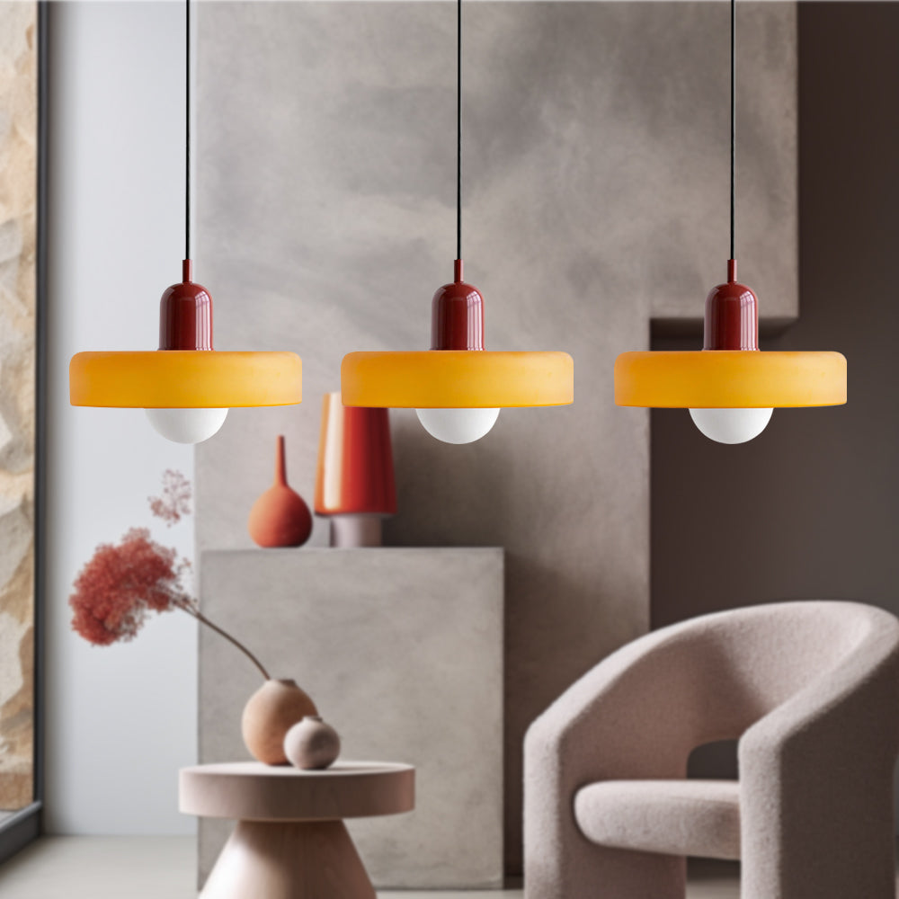 Triple Glass Pendant Light