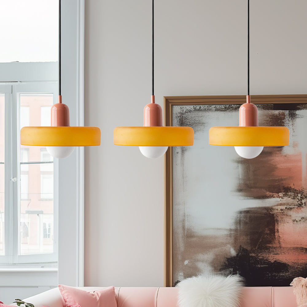 Triple Glass Pendant Light