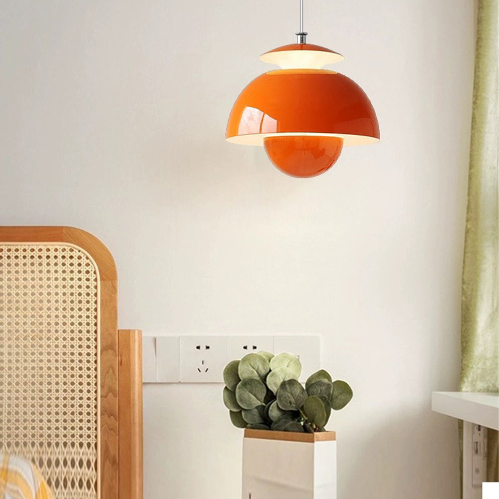 Sleek Metal Hanging Light
