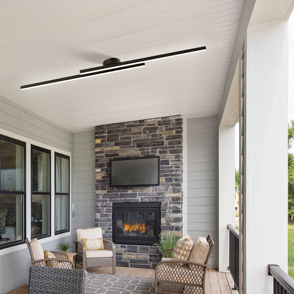 Elongated Aluminum LED Ceiling Light