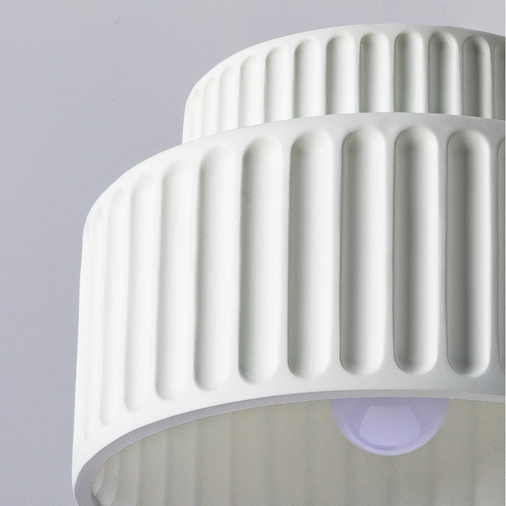 Vintage Fabric Drum Ceiling Lamp