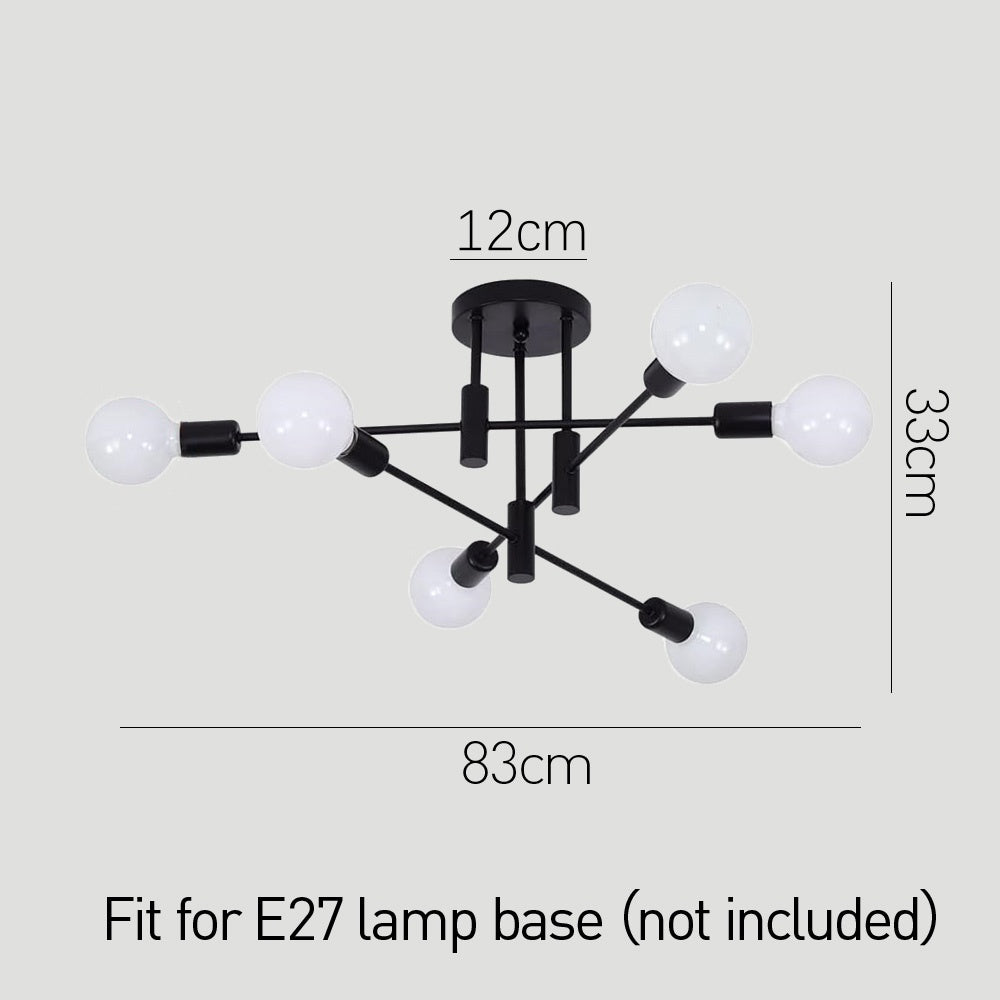 Nordic Black LED Ceiling Light