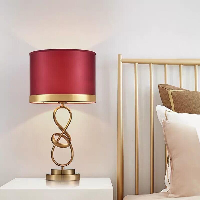 Romantic Fabric Shade Table Lamp
