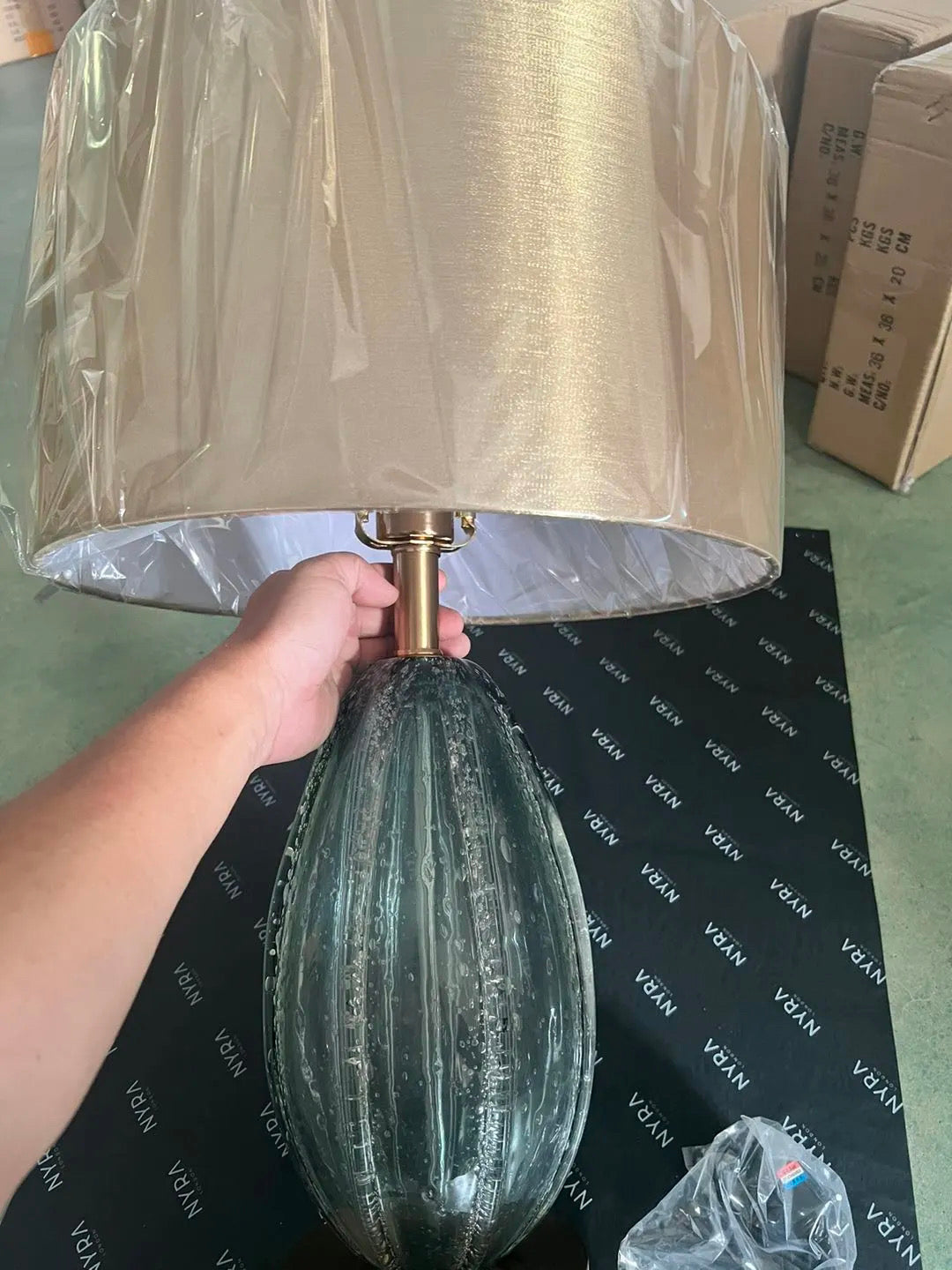 Modern Green LED Bedside Lamp