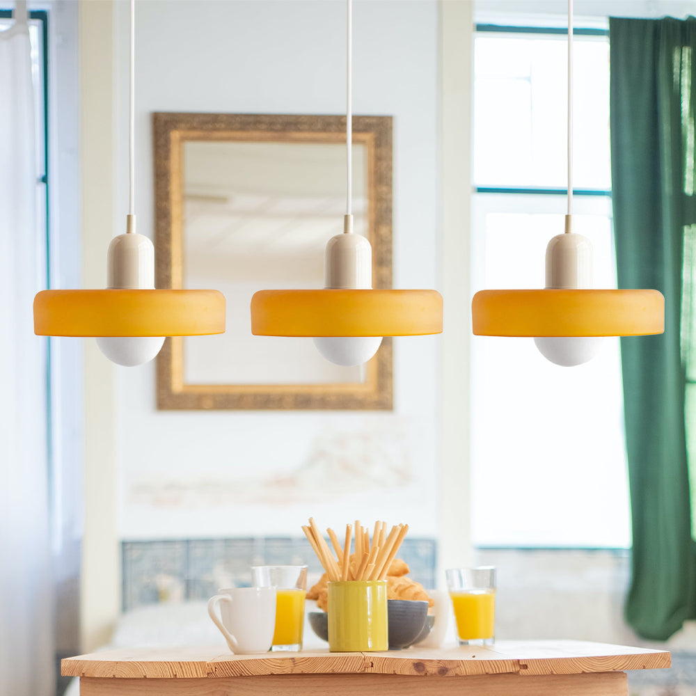 Triple Glass Pendant Light