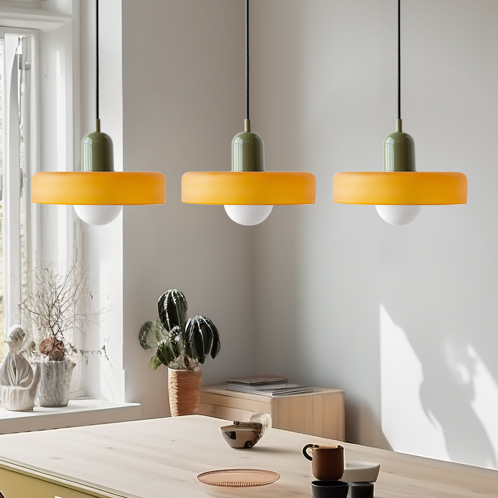 Triple Glass Pendant Light