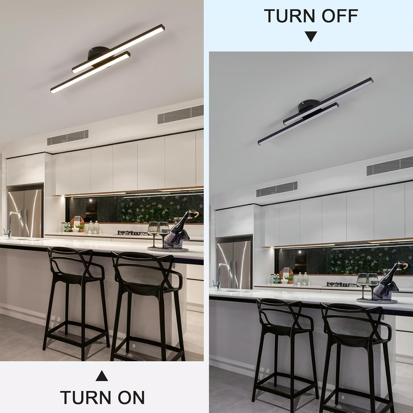 Elongated Aluminum LED Ceiling Light