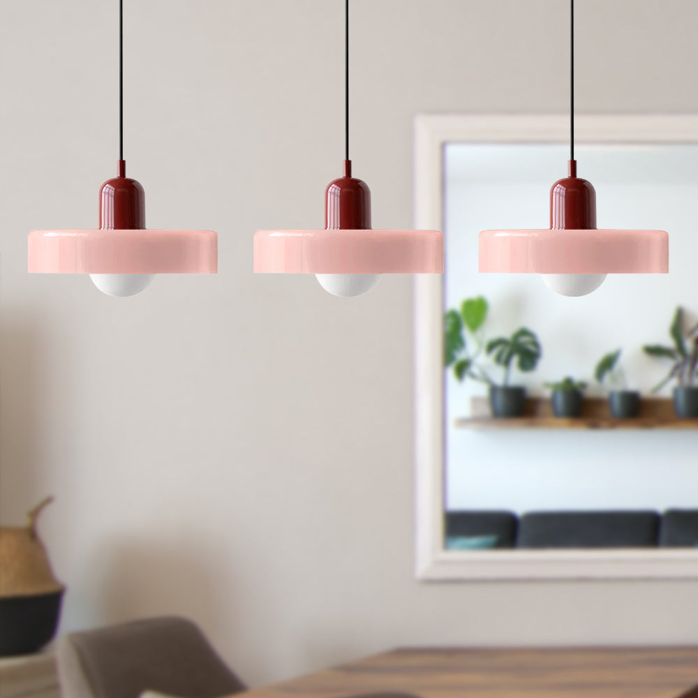 Triple Glass Pendant Light