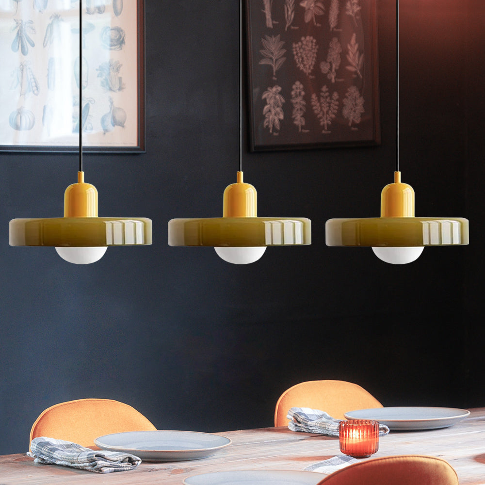 Triple Glass Pendant Light