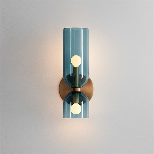 Double Glass Globe Wall Light