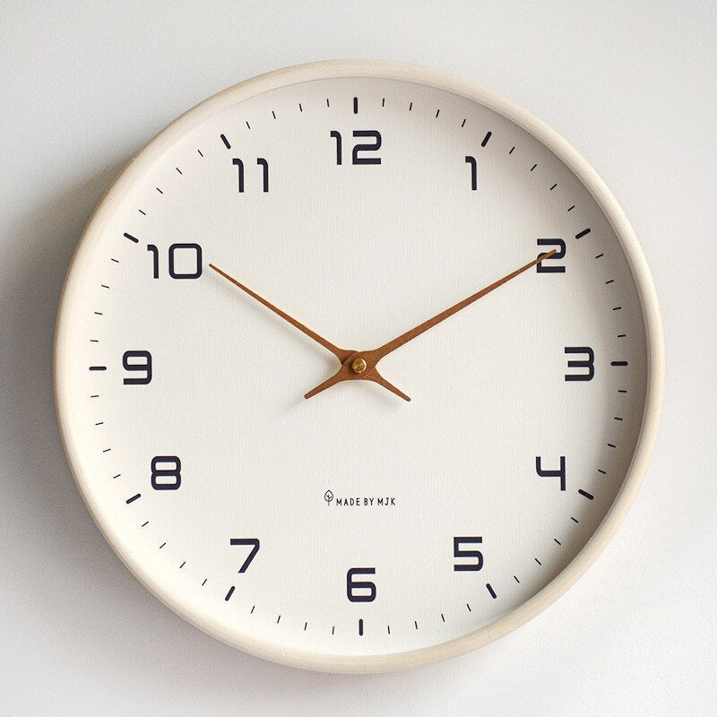 Stylish Scandinavian Wooden Wall Clock