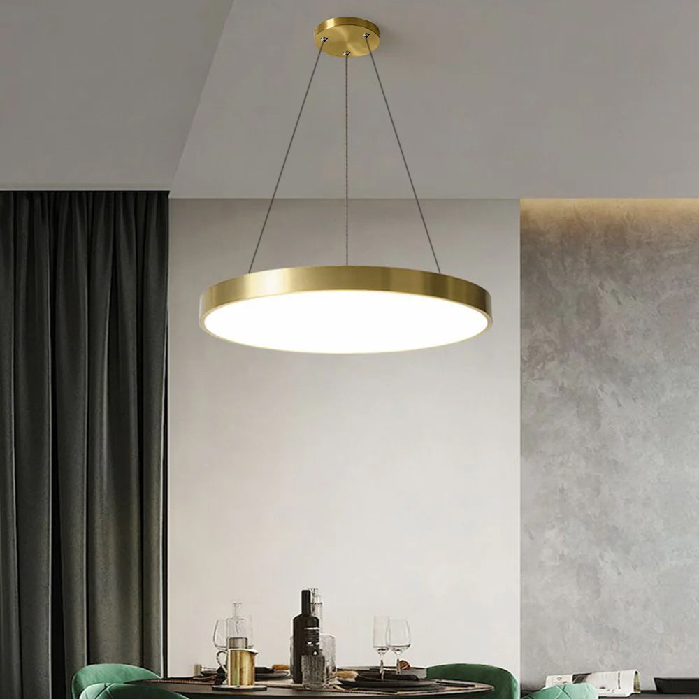 Minimalist Golden LED Bedroom Light