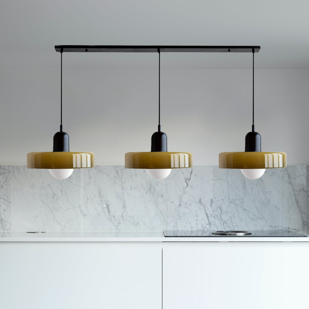 Triple Glass Pendant Light