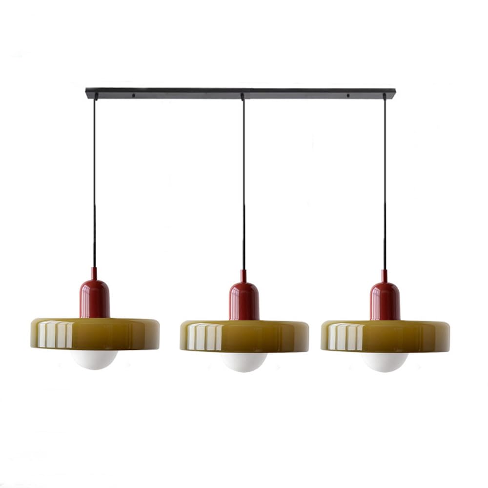 Triple Glass Pendant Light