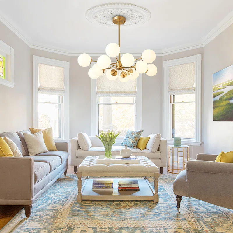 Gold Minimalist Ceiling Fixture