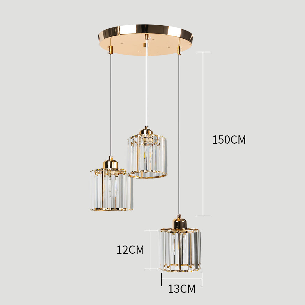 Multi-Light Crystal Island Pendant