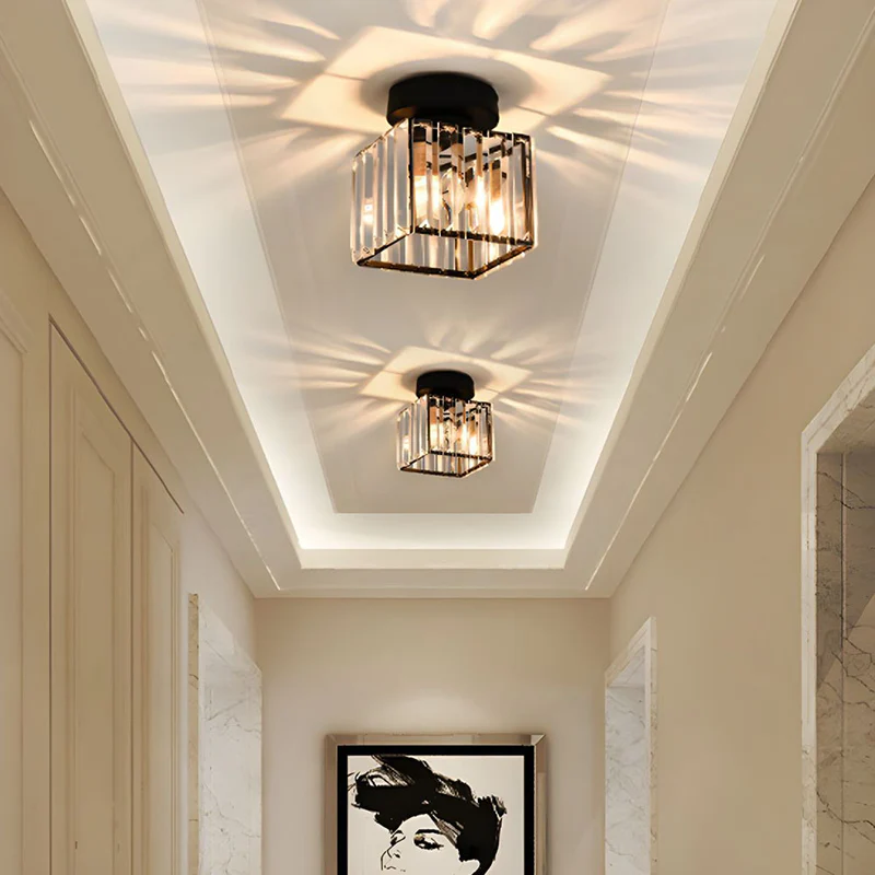 Set of 2 Crystal Ceiling Lights