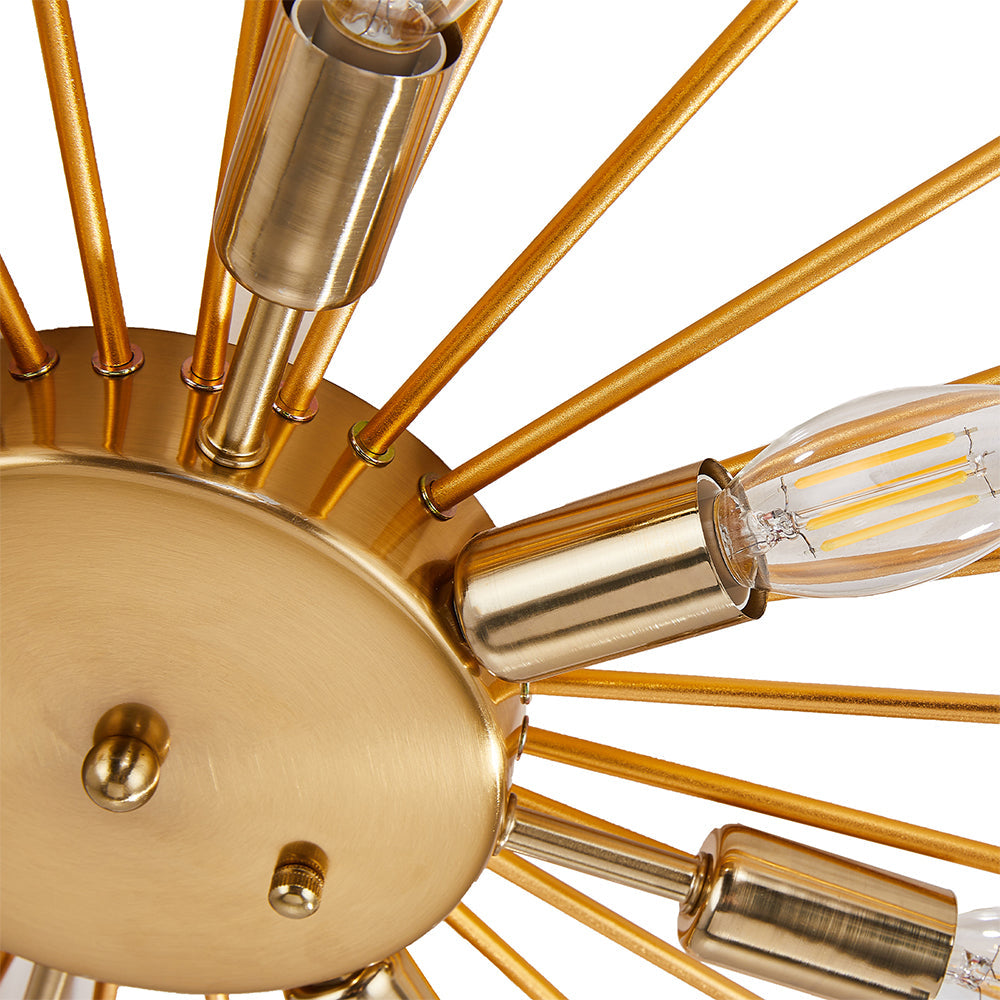 Metallic Spider Arm Ceiling Light
