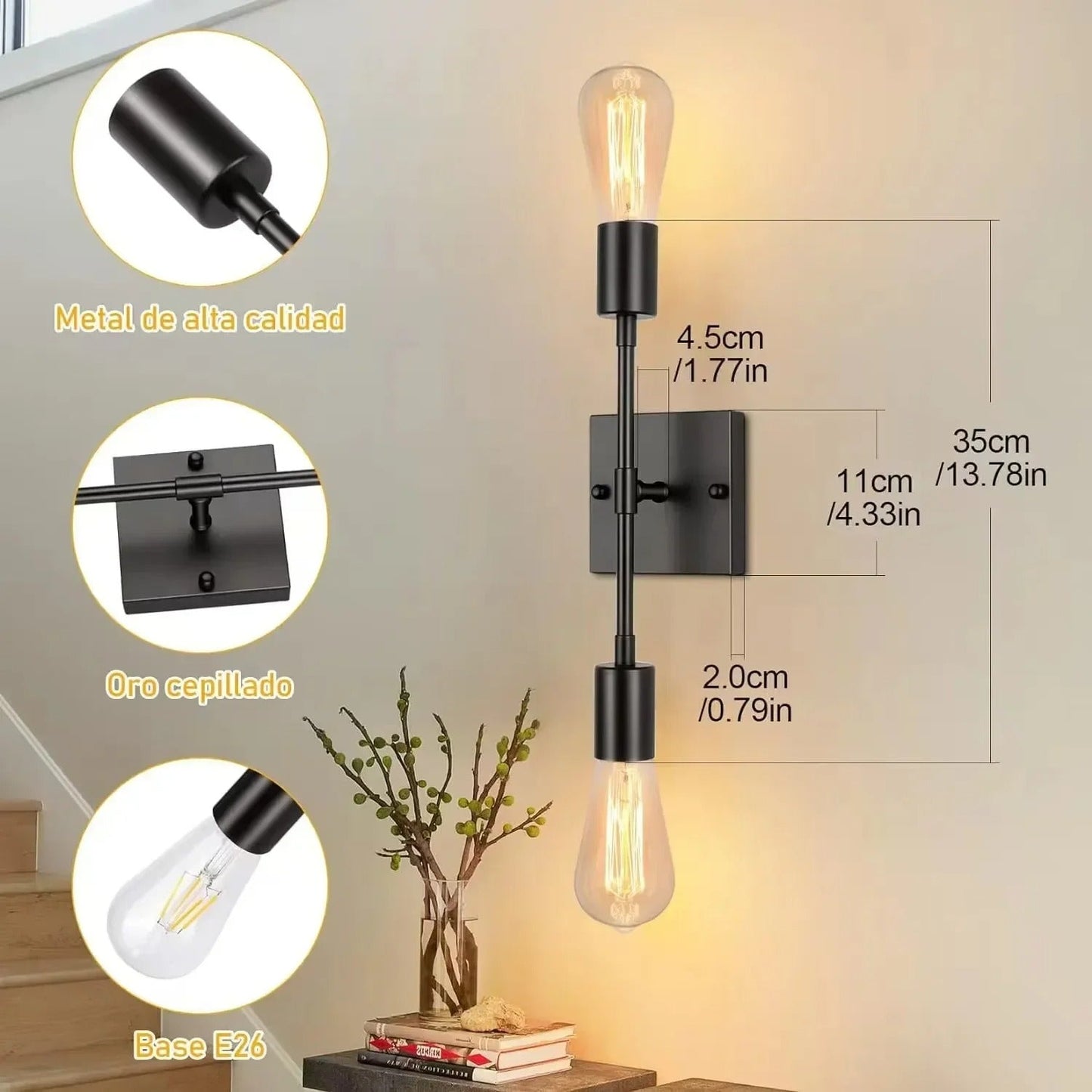 Opal Globe Dual Wall Sconce