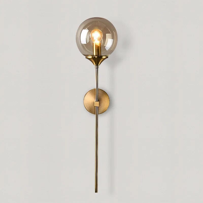 Golden Glass Wall Sconce Light