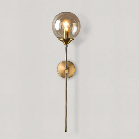 Golden Glass Wall Sconce Light
