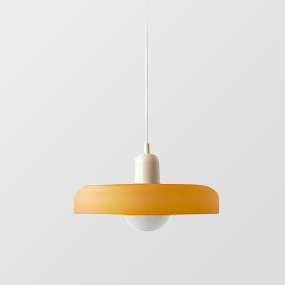 Colorful Bauhaus Glass Pendant
