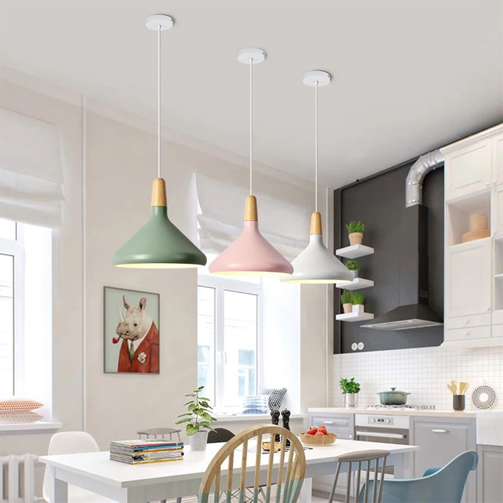Macaron Wooden Pendant Light