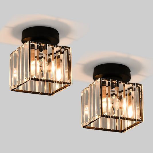 Set of 2 Crystal Ceiling Lights