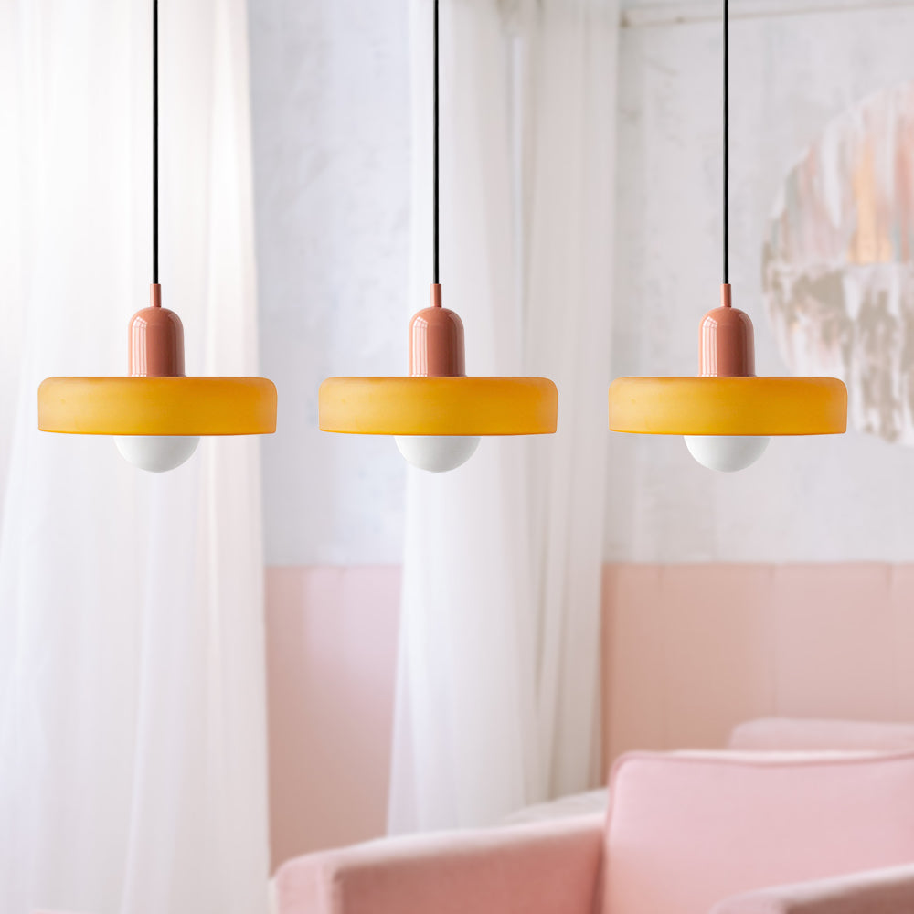 Triple Glass Pendant Light