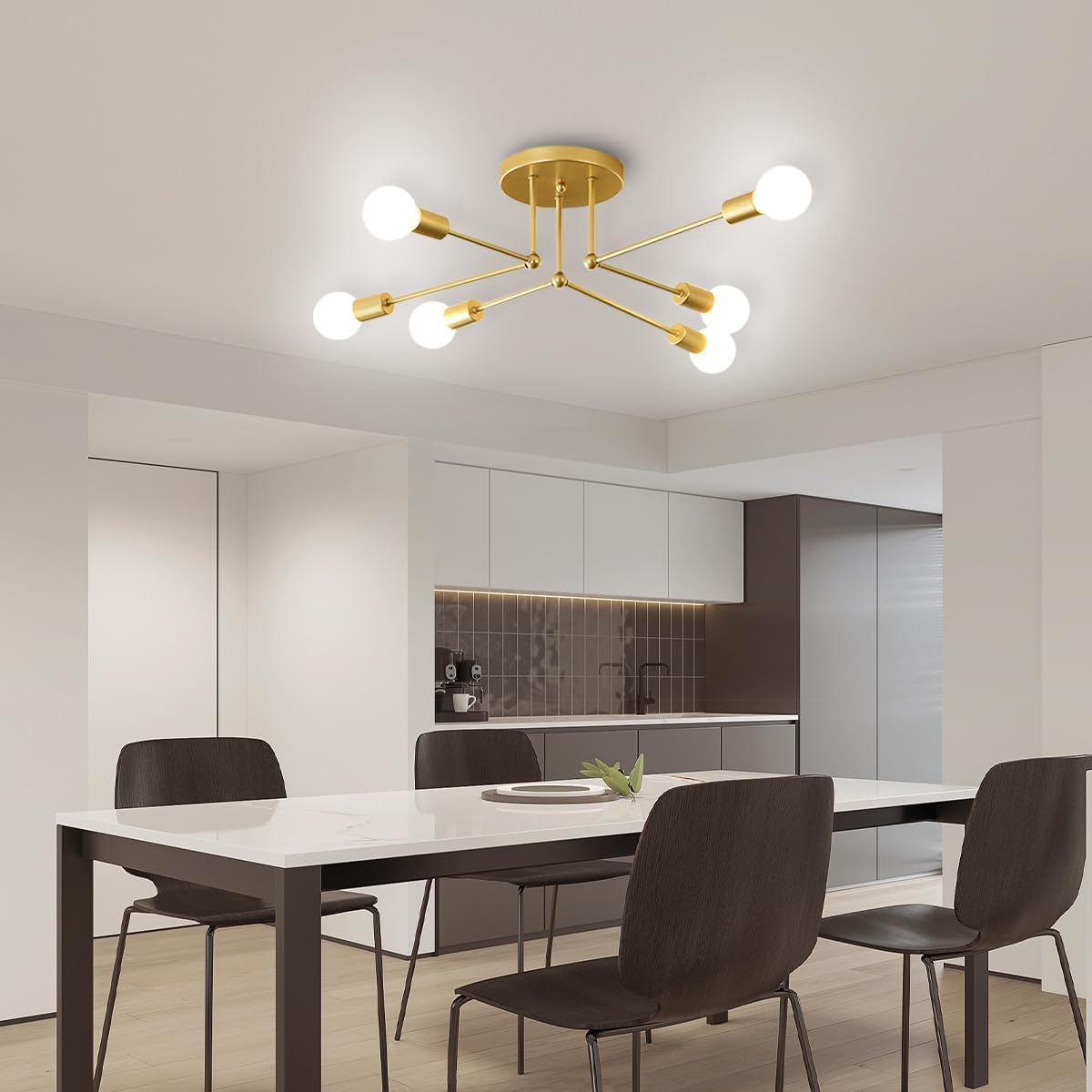 Gold Cluster Iron Ceiling Light