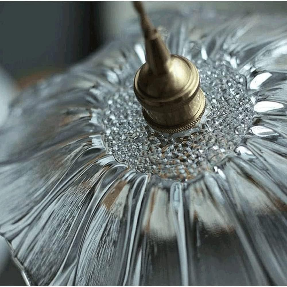 Retro Flower Glass Pendant Light
