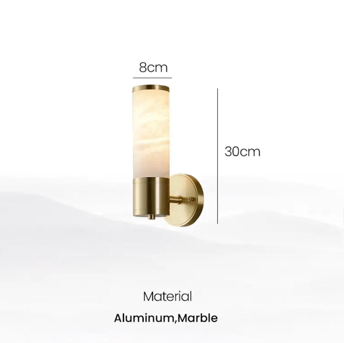 Marble Shade Wall Sconce Lamp