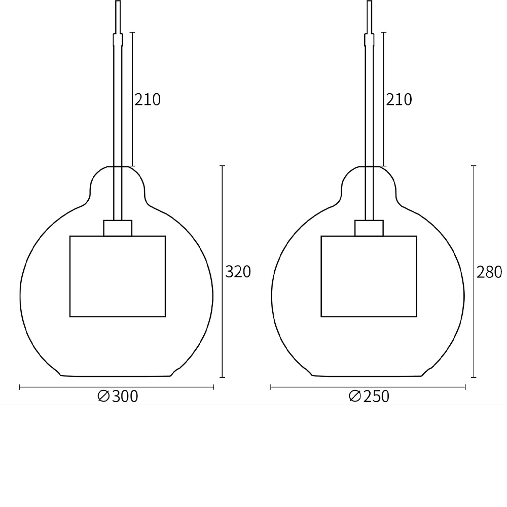 Shine Glass Pendant Light