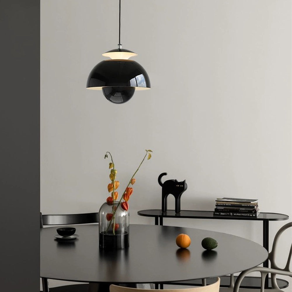 Sleek Metal Hanging Light