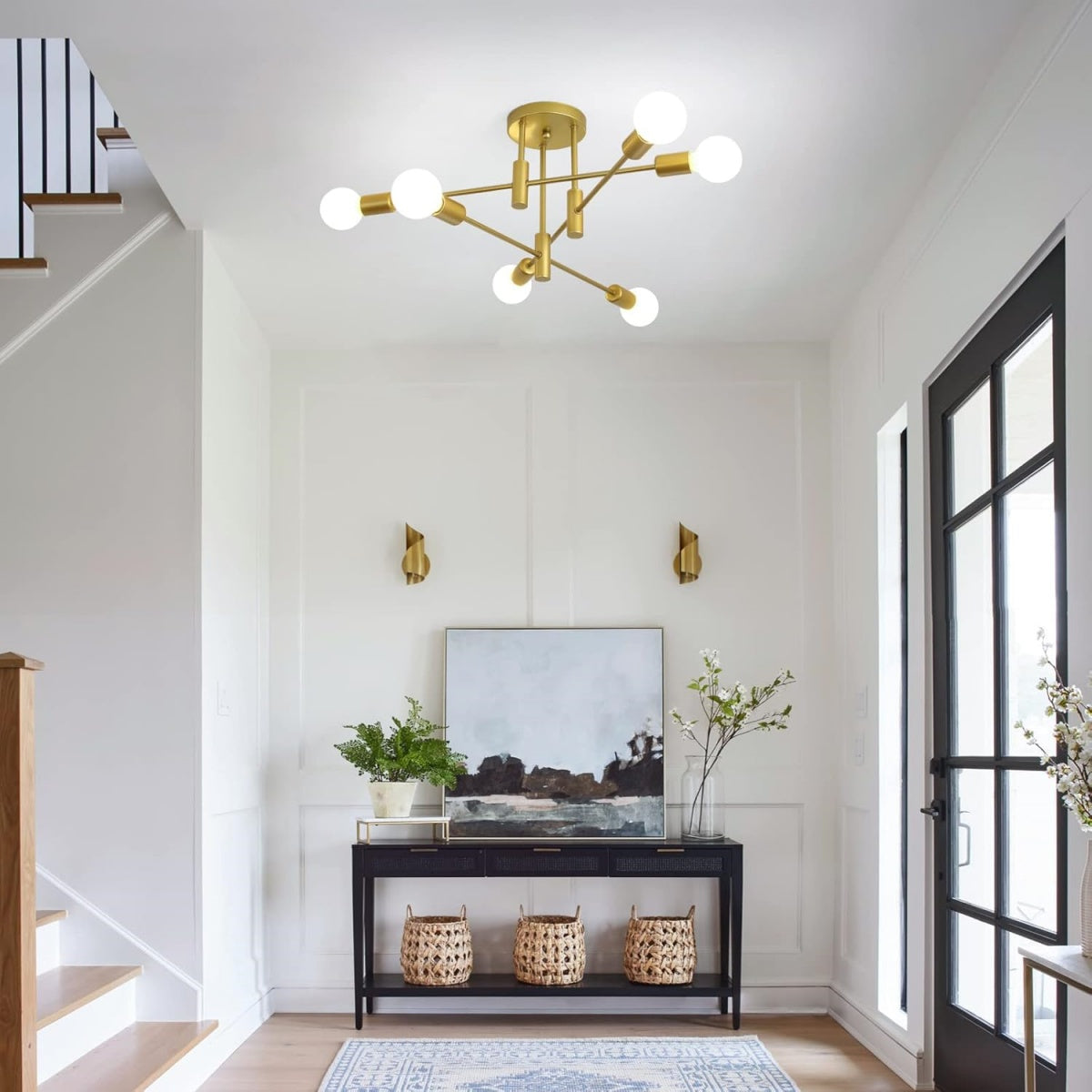 Nordic Black LED Ceiling Light
