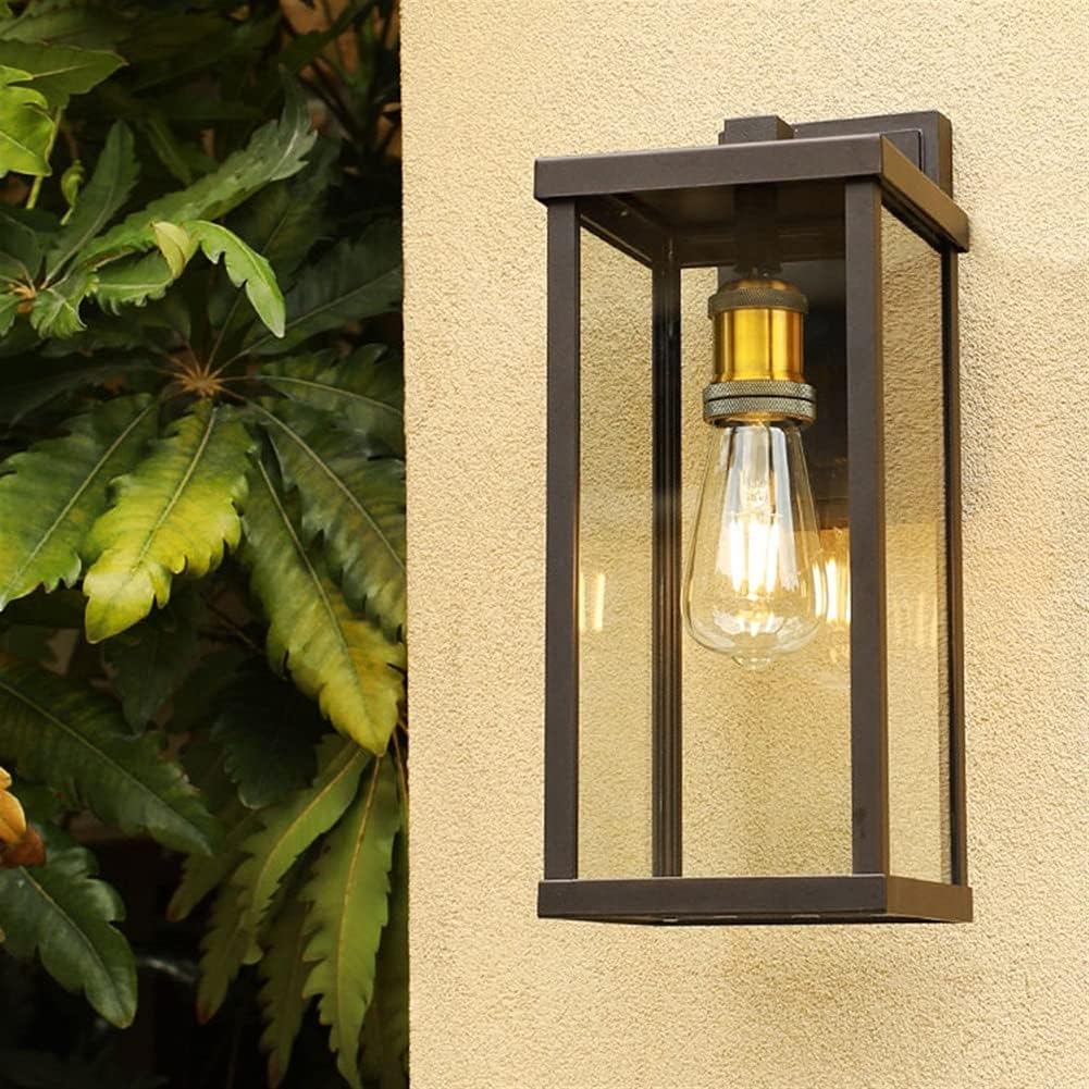Rectangular Outdoor Lantern Wall Light