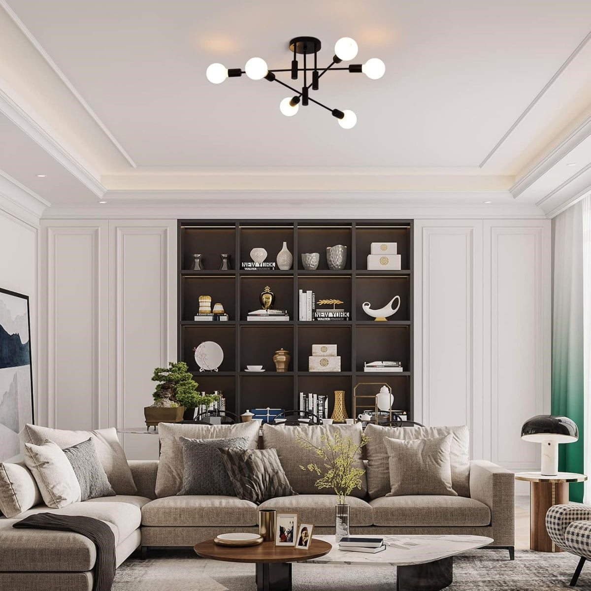 Nordic Black LED Ceiling Light