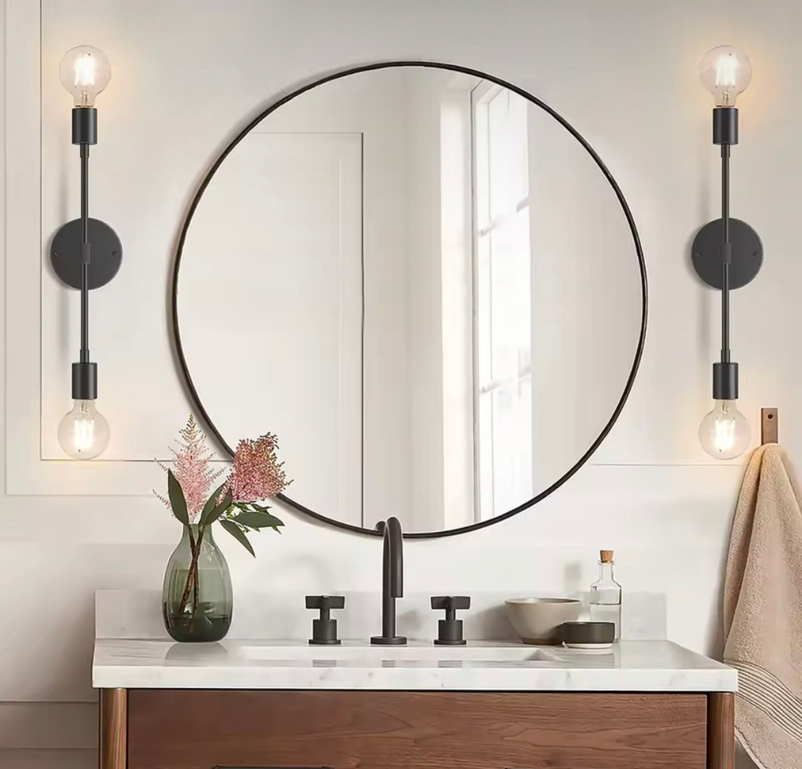 Opal Globe Dual Wall Sconce