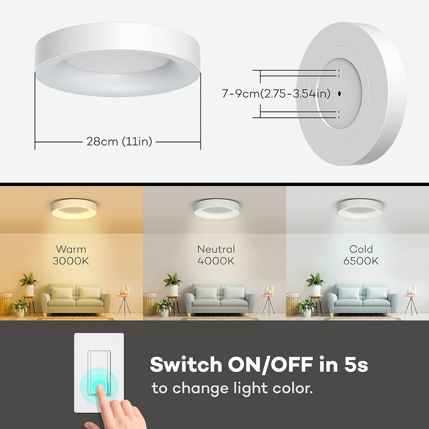 Minimalist Color LED Light