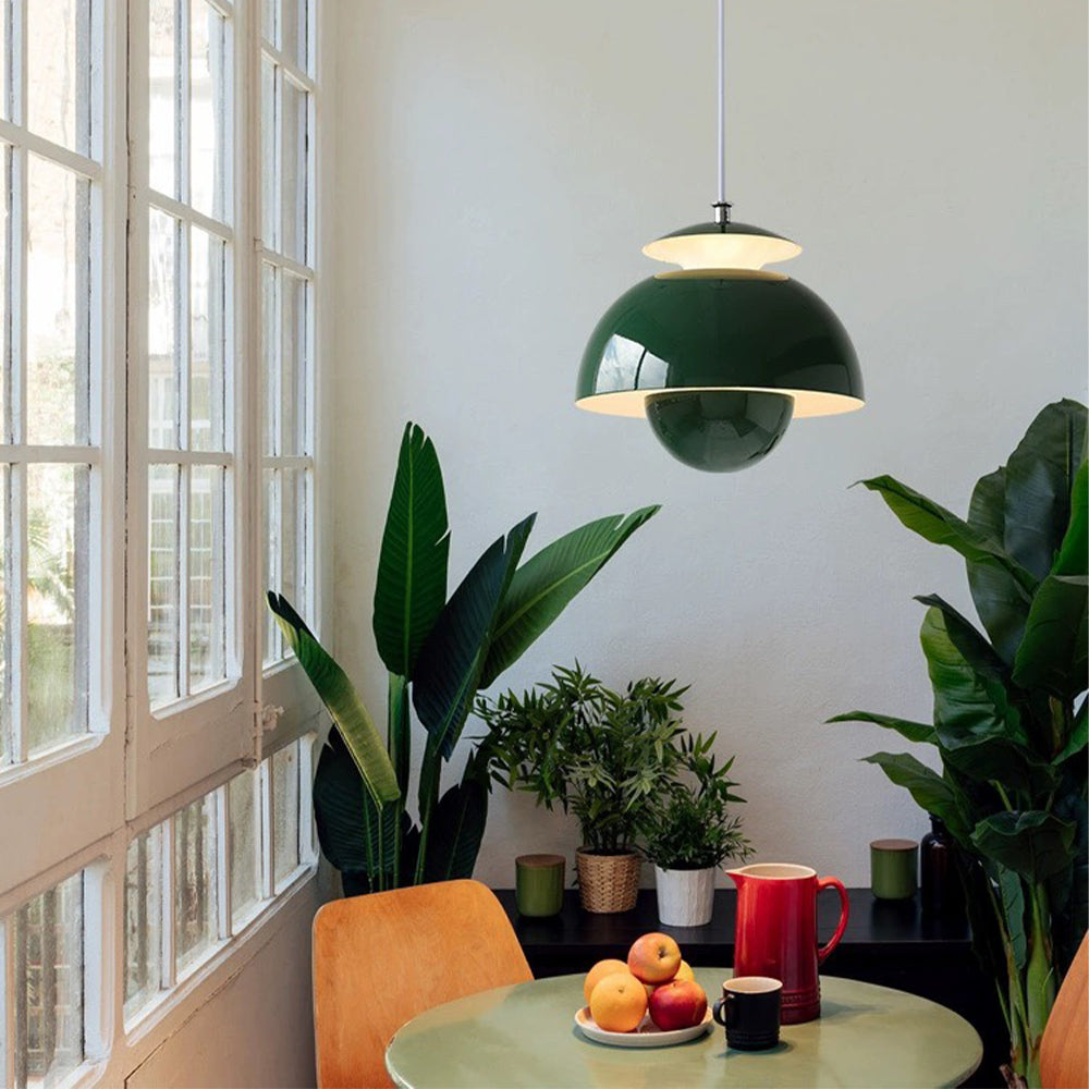 Sleek Metal Hanging Light