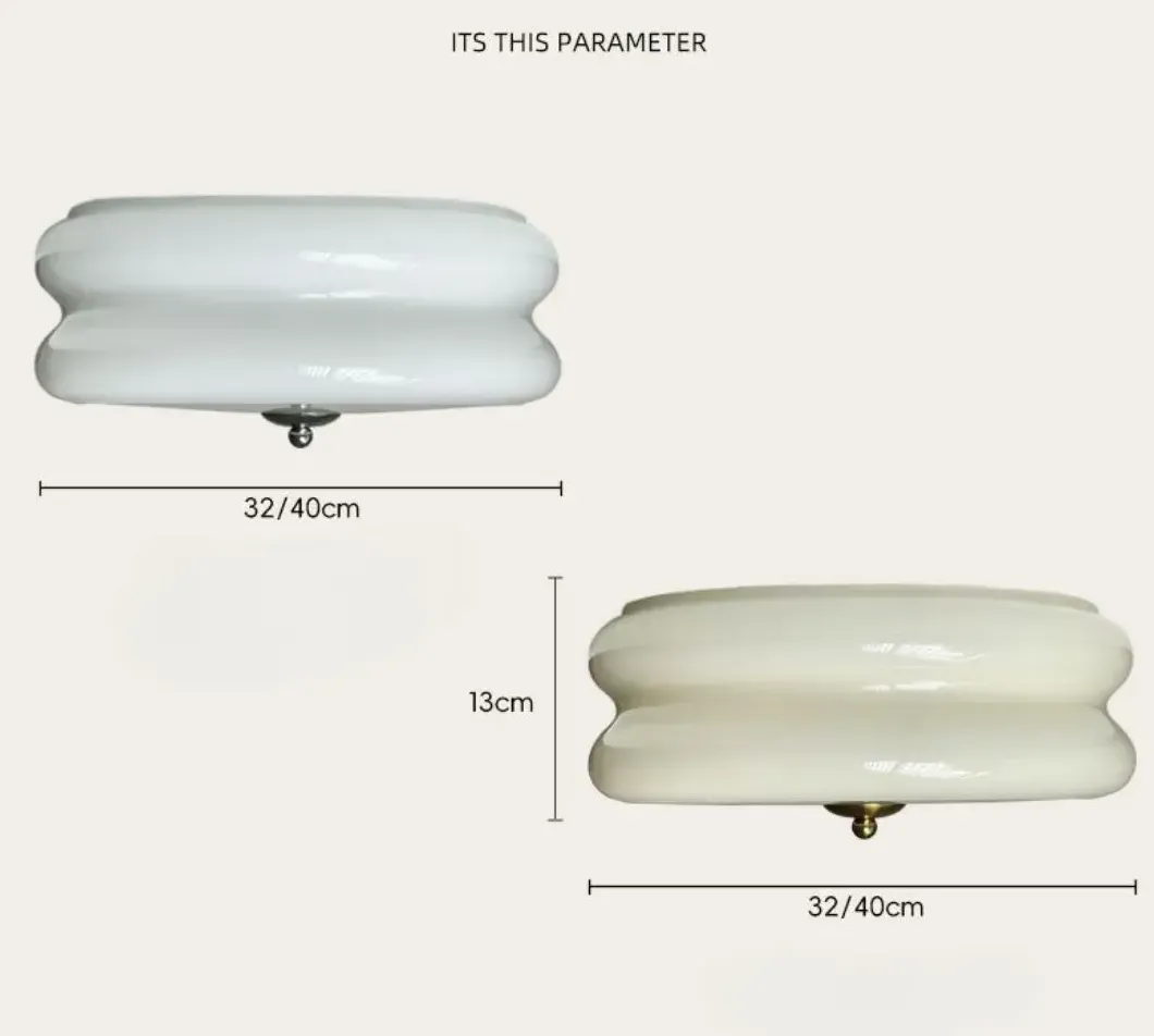 Cream Cake Art Deco Ceiling Light