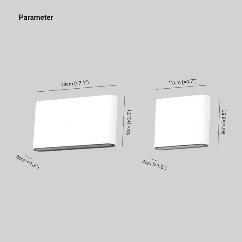 Modern Waterproof Up Down Outdoor Light